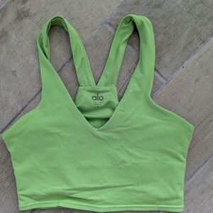 ALO Yoga Vibrant Lime Sports Bra